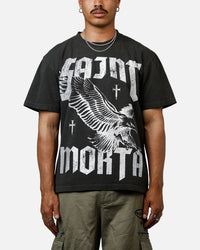 Saint Morta Ride Or Die Boxy T-Shirt Black Wash