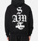 Saint Morta Gothic Stack Boxy Hoodie Black
