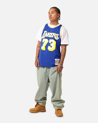 Mitchell & Ness Los Angeles Lakers Dennis Rodman '98-99 College Twist Swing Jersey Blue/Yellow