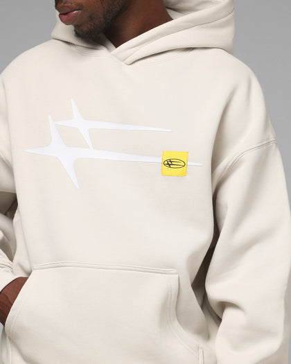Loiter Hybrid Hoodie Stone