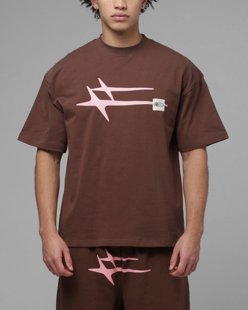 Loiter Hybrid Premium T-Shirt Brown