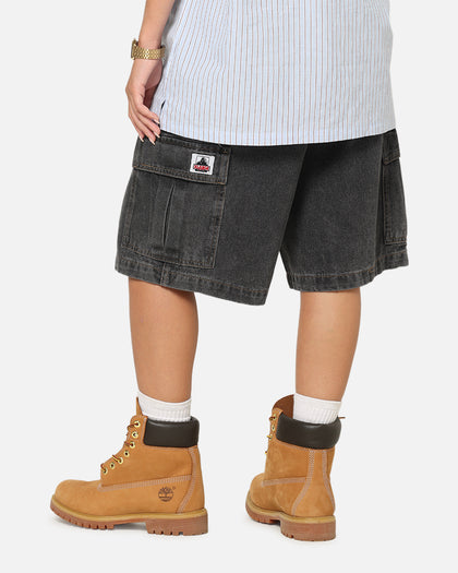X-Large Baggy Cargo Denim 91 Shorts Washed Black