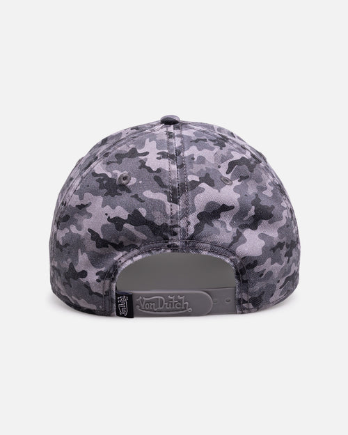 Von Dutch Distressed Dad Strapback Grey/Camo