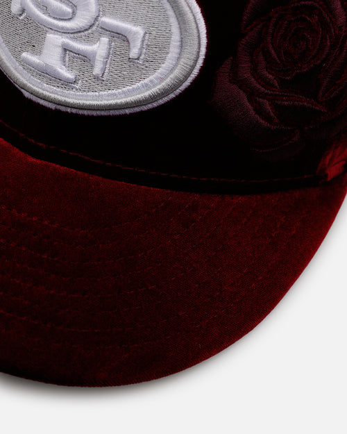 New Era San Francisco 49ers 'Velvet Roses' 59FIFTY Fitted Maroon