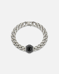 Guess Mainline Lion King Crystal Exagon Bracelet Silver