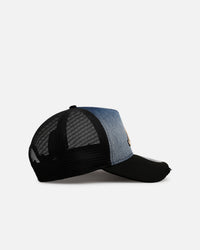 New Era Atlanta Braves 'Bleach' 9FORTY A-Frame Trucker Snapback Denim