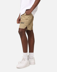 Saint Morta Gothic Nylon Shorts Tan