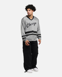 Mitchell & Ness Chicago Bulls Chrome Jersey Gunmetal Grey