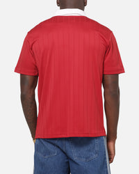 Adidas Drop Needle Pinstripe Jersey Red