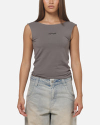 Ed Hardy Women's Cowl Back Top Grey