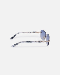 Belvoir & Co Hustler Sunglasses White/Blue