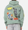73Studio Marvel Fantastic Four Doctor Doom Villain Hoodie Washed Green