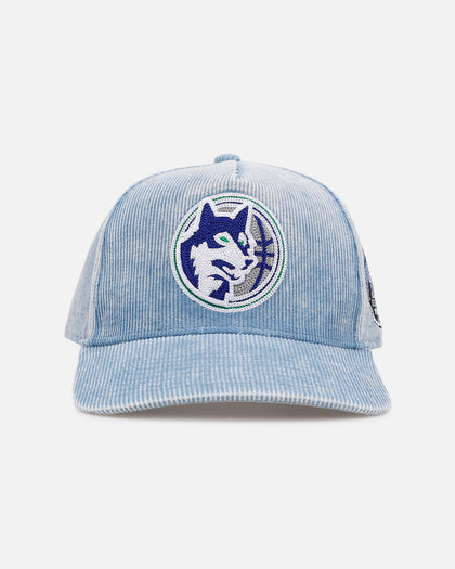 Mitchell & Ness Minnesota Timberwolves 'Dusty Cord' Pro Pinch Snapback Light Blue