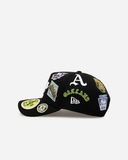 New Era Oakland Athletics 'All Over Embroidery' 9FORTY A-Frame Snapback Black