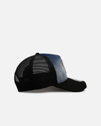 New Era Philadelphia Phillies 'Bleach' 9FORTY A-Frame Trucker Snapback Denim