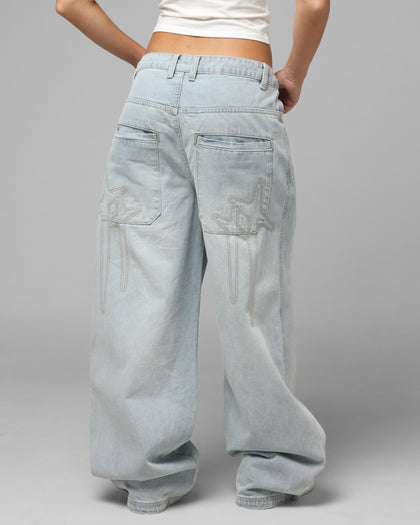 Loiter Star Born Jeans Bleached Blue
