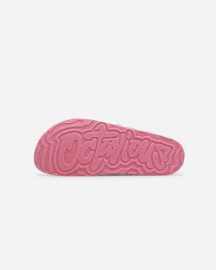 Octavious Marks Cow Fur Clogs Pink
