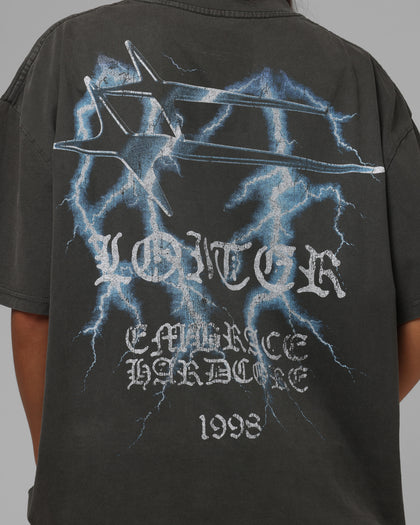 Loiter Frontier T-Shirt Black Wash