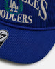 47 Brand Los Angeles Dodgers 'Pitchout' 47 Hitch Corduroy Snapback Blue