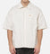 Carre Grid Short Sleeve Button Up Shirt Natural/Brown Pinstripe