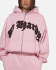 Ed Hardy Women's Distressed Hoodie Pink