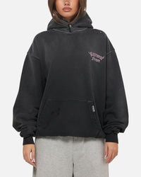 Represent Duality Hoodie Washed Black