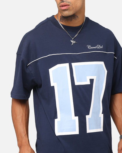 Carre Hitta Grid Iron T-Shirt Navy/Light Blue