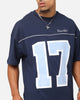 Carre Hitta Grid Iron T-Shirt Navy/Light Blue