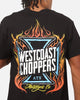 West Coast Choppers Skew Logo Flames T-Shirt Black