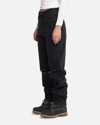 XXIII Women's Straight Leg Jeans Washed Black