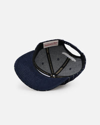 Mitchell & Ness Los Angeles Dodgers 'Vintage Denim Stripes' Pro Pinch Snapback Denim Blue