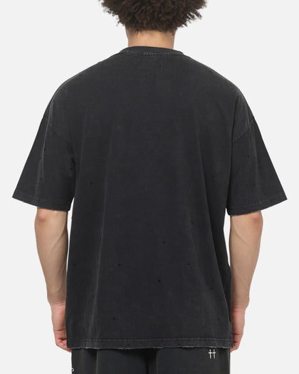 Saint Morta Devotion Boxy T-Shirt Washed Black
