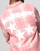 Loiter Solar Button Up Shirt Red Check