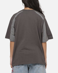 Worship Catharsis Box Crop Raglan T-Shirt Worn Black
