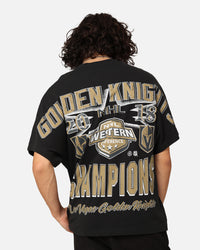 Mitchell & Ness Vegas Golden Knights Conference Champs T-Shirt Faded Black