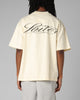 Loiter Script Boxy T-Shirt Off White