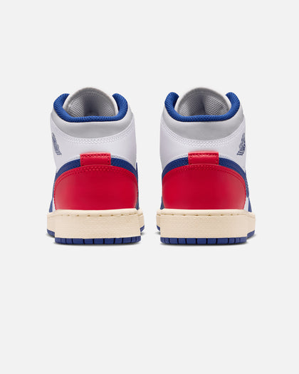 Jordan Kids' Air Jordan 1 Mid (GS) White/Royal