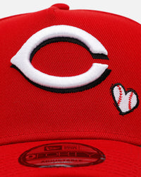 New Era Cincinnati Reds 'Baseball Hearts' 9FORTY A-Frame Snapback Official Team Color