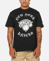 New Era New York Knicks Gothic Oversized T-Shirt Black