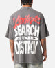 Loiter Search And Destroy Oversized T-Shirt Charcoal Grey