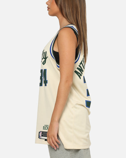Nike Giannis Antetokounmpo Milwaukee Bucks #34 City Edition 2025/26 NBA Swingman Jersey Flat Opal/Green