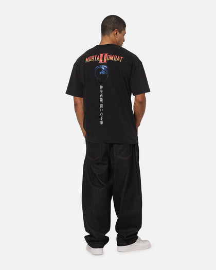73Studio X Mortal Kombat 2 Vintage T-Shirt Black Acidwash