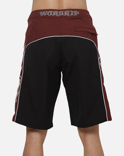 Worship Primal Long Boardshorts Black Port