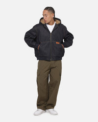 Carre Sherpa Lined Hoodie Raw Indigo
