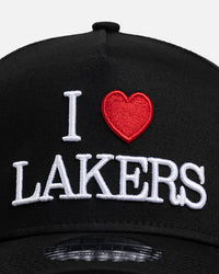 New Era Los Angeles Lakers 'Lovers' 9FORTY A-Frame Snapback Black
