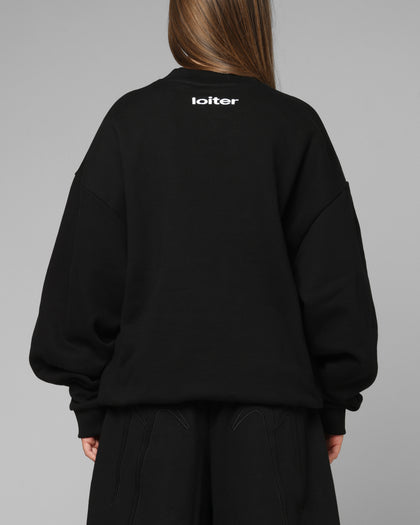 Loiter Destruct Crewneck Black