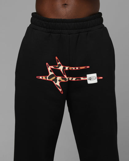 Loiter Hybrid Sweatpants Black/Leopard