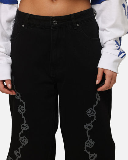 Carre Rosebowl Jeans Black Denim