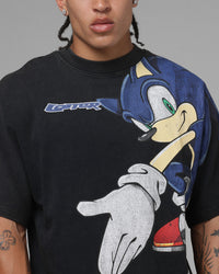 Loiter x Sonic The Hedgehog Vintage T-Shirt Black