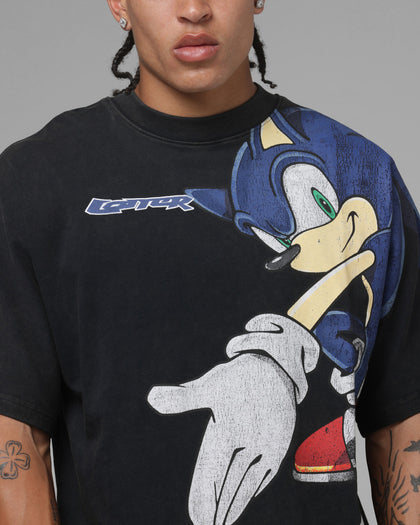 Loiter x Sonic The Hedgehog Vintage T-Shirt Black